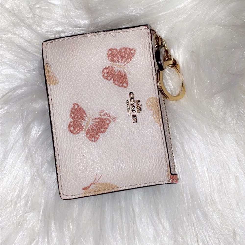 Coach keychain card holder